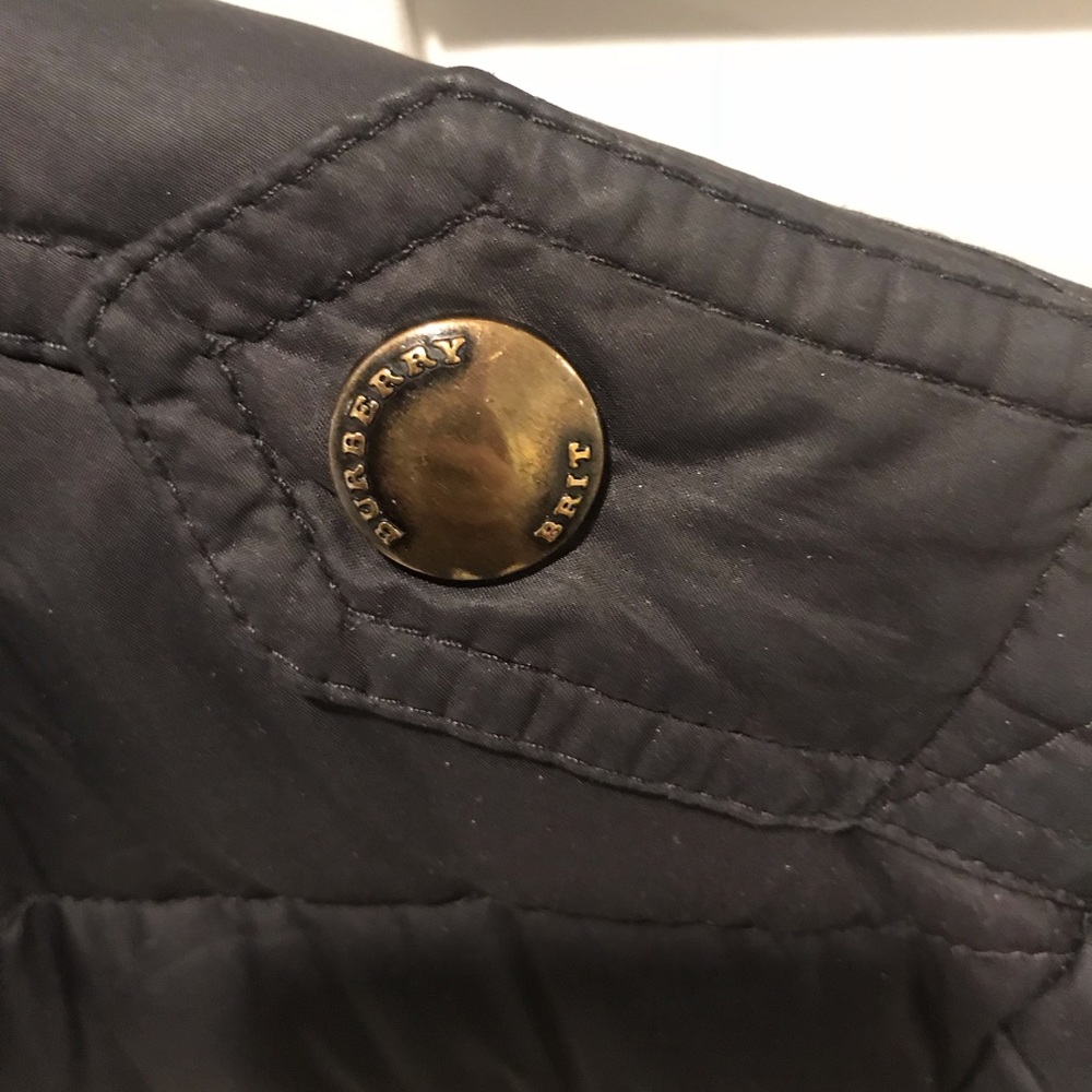 Black BURBERRY Down Puffer Coat - Picture 5 of 8